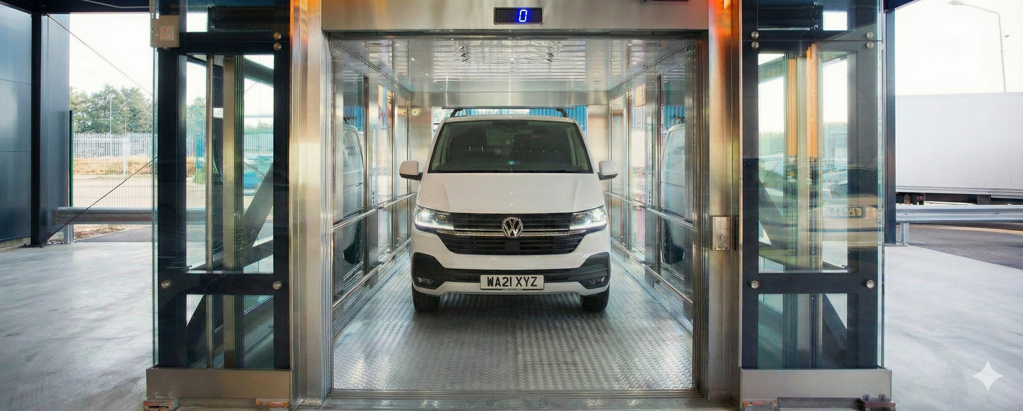 Vehicle lift entrance